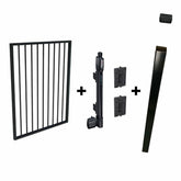 Pool Safe Gate Kit - Pool Gate Package - with optional latch post (2.1m) to concrete inground