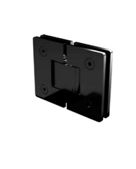 Zurich 6mm glass to glass hinge SQUARE EDGE Black