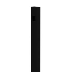 Barr Post 50 x 25mm - 1800mm Long - White / Black - Aluminium