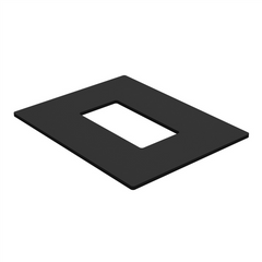 Dress Ring For BARR Posts - 100mm x 80mm - White / Black