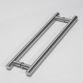 H TYPE door handle, double sided, 600X32 500mm CTC Glass, Timber or Aluminium Doors