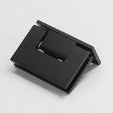 FORGE SHOWER HINGE MICRO GLASS TO WALL L-SHAPE 90 Degrees 6mm and 8mm glass - Matt Black