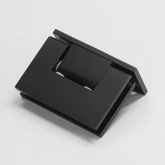 FORGE SHOWER HINGE MICRO GLASS TO WALL L-SHAPE 90 Degrees 6mm and 8mm glass - Matt Black