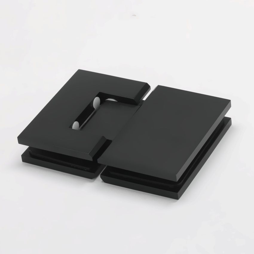FORGE SHOWER HINGE MICRO GLASS TO GLASS 180 Degrees 6mm and 8mm glass - Image 4