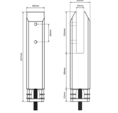 White Core Drill Spigot, Pool fence and Balustrade Spigot, DRESS RING INCLUDED