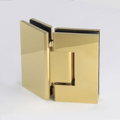 FORGE SHOWER HINGE GLASS TO GLASS 135 Degrees 10mm glass - Gold