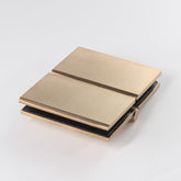 FORGE SHOWER HINGE GLASS TO GLASS BIFOLD 10mm glass - Brushed Brass