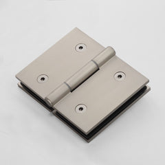 FORGE SHOWER HINGE GLASS TO GLASS BIFOLD 10mm glass - Brushed Nickel