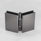 FORGE SHOWER HINGE GLASS TO GLASS BIFOLD 10mm glass - Gunmetal Grey