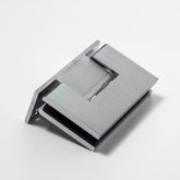 FORGE SATIN CHROME SHOWER HINGE GLASS TO WALL L-SHAPE 90 Degrees 10mm glass - Satin Chrome - Image 1