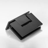 FORGE BLACK SHOWER HINGE GLASS TO WALL L-SHAPE 90 Degrees 10mm glass - Black