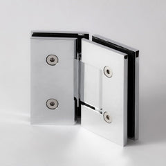 FORGE SHOWER HINGE GLASS TO GLASS 135 Degrees 10mm glass - Chrome