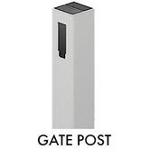 127MM X 127MM 1 way PVC gate post - Slat top 2500MM LONG