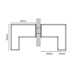 SHOWER KNOB MICRO SQUARE - Matt Black