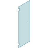 10mm Frameless Glass Shower Door, 2041mm x 600, 610, 620, 630, 640 Toughened