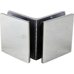 90 Degrees Glass to Glass Frameless Shower Screen Bracket - Chrome