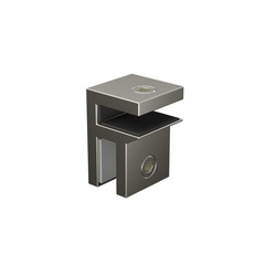 Brushed Nickel Shower Screen Glass Header Bar / Brace Bracket - Small