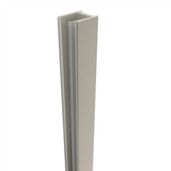 Brushed Nickel 10mm Frameless Sliding Shower Screen, Highest Quality, Up to 1940mm wide - Channel Fit