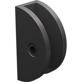 Purity Showerscreens Round Wall Bracket - Matt Black
