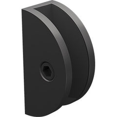 Purity Showerscreens Round Wall Bracket - Matt Black