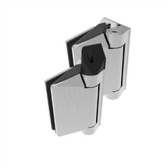 Polaris Soft Close Hinges, POLARIS 125 GLASS TO WALL, Glass Pool fence hinge, 1 x pair