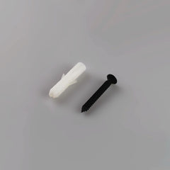 Frameless shower glass U BRACKET SQUARE WITH VERTICAL LEG - Matt Black