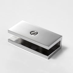 Frameless shower glass U BRACKET SQUARE 6MM GLASS - Chrome