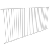 2450mm wide Flat Top Pool Fence Panel - WHITE - 1200mm high - Image 1