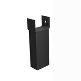 Support leg Black powder coated aluminium