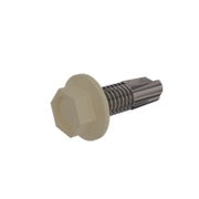 Hex Head Self Drilling Screw Tek Screw, Bags of 100, 12g x 20mm, choose colour