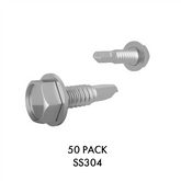 DECK JACKS - Tek Screw - Stainless Steel 304 Pack of 50