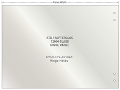 12mm Frameless Pool Fence Hinge Panel, Sydney depots now open, Suits "Standard glass hinges"
