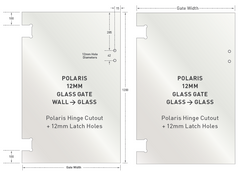 POLARIS GLASS GATES - 12mm Glass Gate - Polaris Glass to Glass, Sydney depots now open