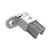 Summit Nanorail 25x21mm wall plate vertical adjustable - Left - Satin