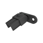 Summit Nanorail 25x21mm wall plate vertical adjustable - Right - Black