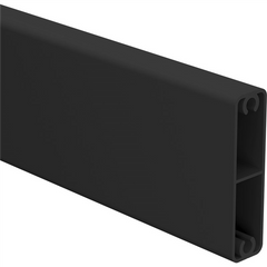 Aluminium Slats 65mm x 16.5mm gate slat with centre web & 2x screw flutes 6100MM LONG