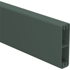 Aluminium Slats 65mm x 16.5mm gate slat with centre web & 2x screw flutes 6100MM LONG