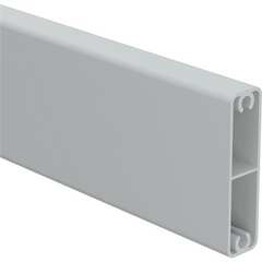 Aluminium Slats 65mm x 16.5mm gate slat with centre web & 2x screw flutes 6100MM LONG