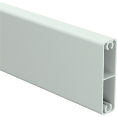 Aluminium Slats 65mm x 16.5mm gate slat with centre web & 2x screw flutes 6100MM LONG