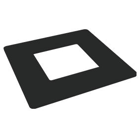 65x65mm post dress ring POWDER COATED ALUMINIUM - Image 1