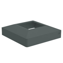 Two part domical cover for 50mm post POWDER COATED ALUMINIUM for 50 x 50mm post