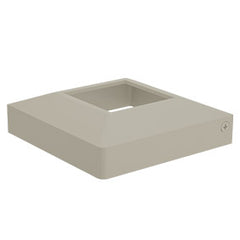 Two part domical cover for 50mm post POWDER COATED ALUMINIUM for 50 x 50mm post