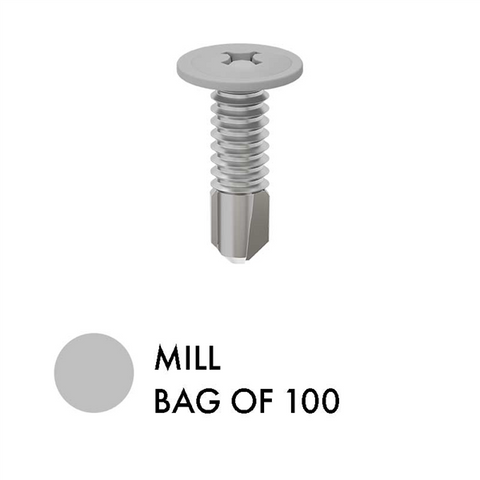 Self drilling wafer screws 10Gx16mm - BAG OF 100