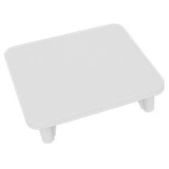 50x50mm post flat top plate POWDER COATED ALUMINIUM