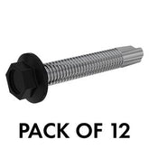 Hinge panel brace screws 12Gx40MM - 12 PACK - Image 1