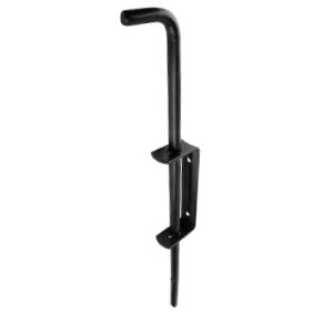 400mm drop bolt ,black powder coated steel. gate drop bolt. - Image 1