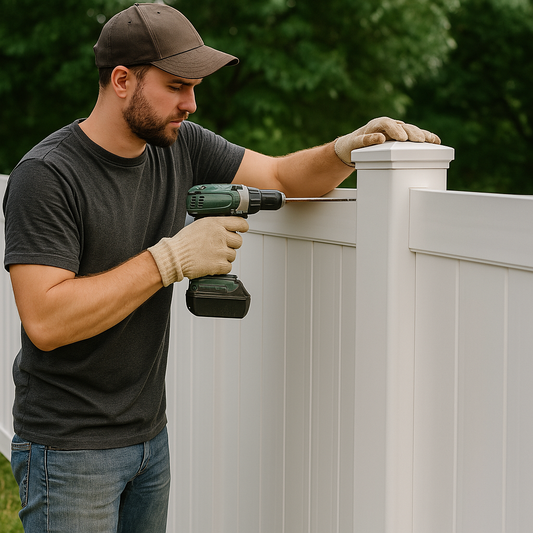 How easy is it to install PVC fencing