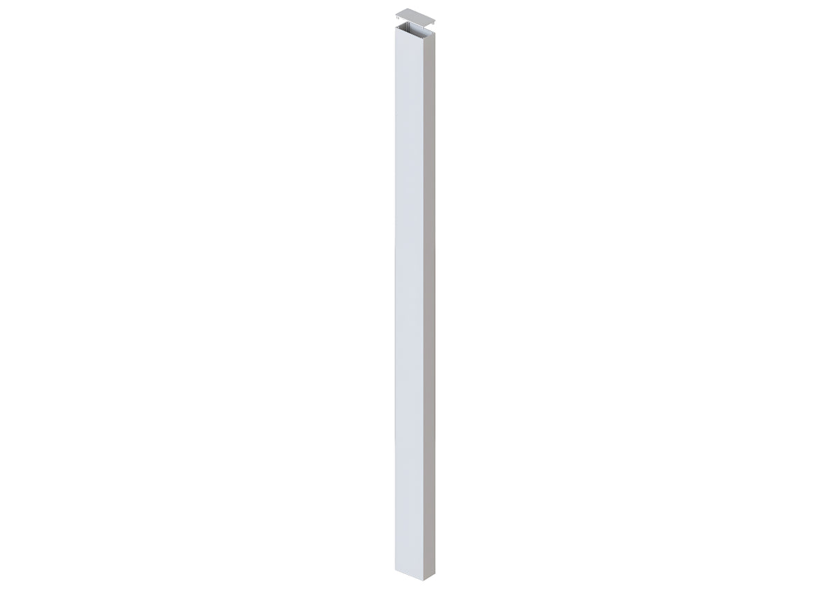 100 x 50 x 1.8mm ALUMINIUM POST (Screw Fluted) - In-Ground