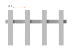 100x50 Aluminium Batten Fence Panel | Radiator Style 125mm Gap Australia