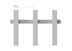 100x50 Aluminium Batten Sliding Gate | Radiator Style 150mm Gap Australia
